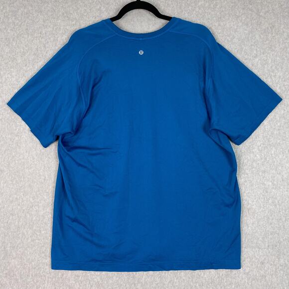 Lululemon Shirt Mens XXL Blue Metal Vent Tech Short Sleeve 2XL - Picture 4 of 8